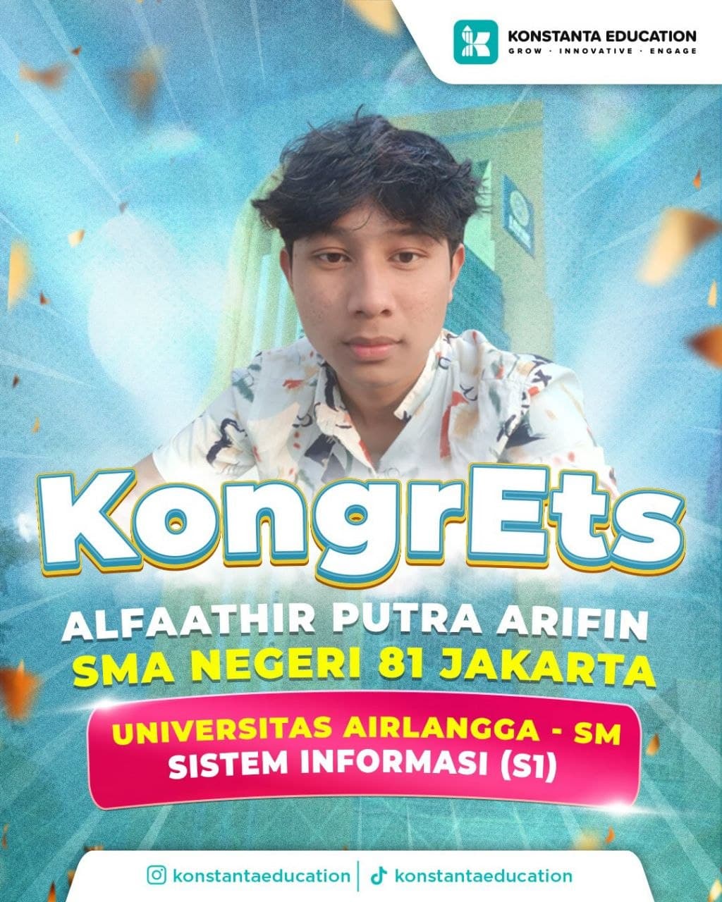 Poster achievement Alfaathir Putra Arifin