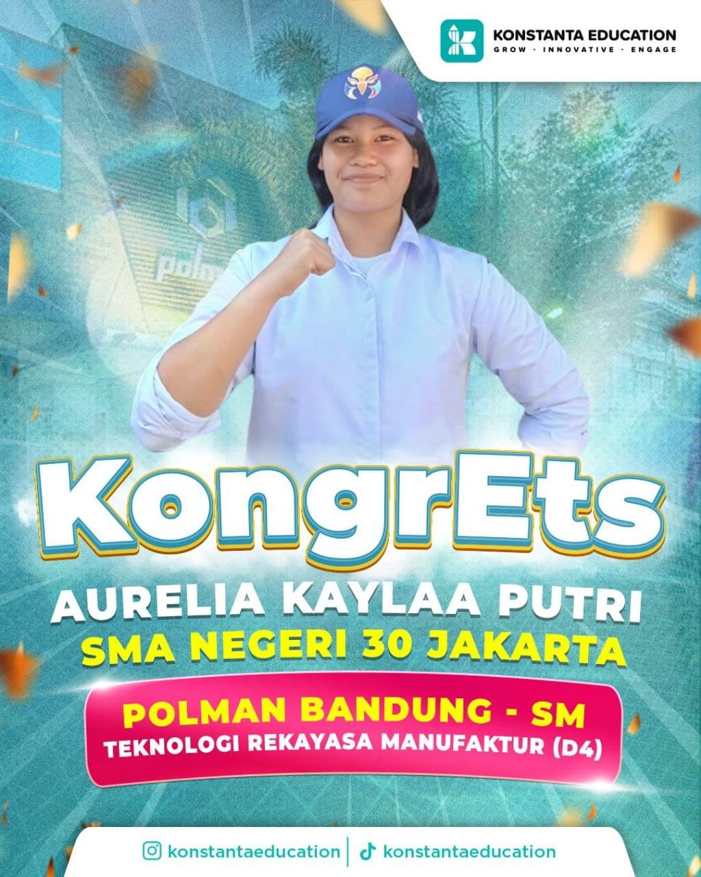 Poster achievement Aurelia Kaylaa Putri
