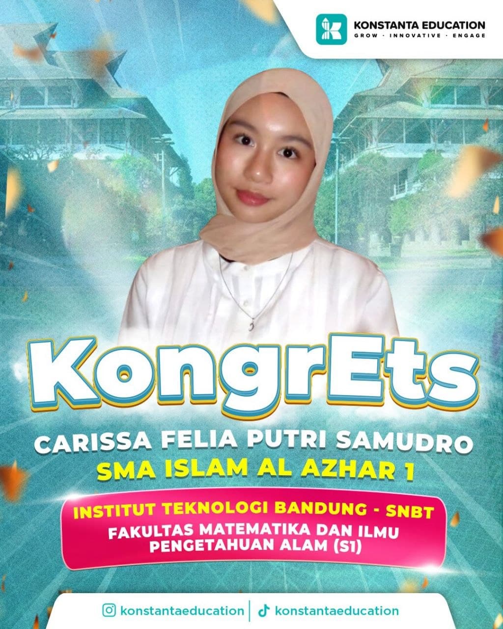 Poster achievement Carissa Felia Putri Samudro