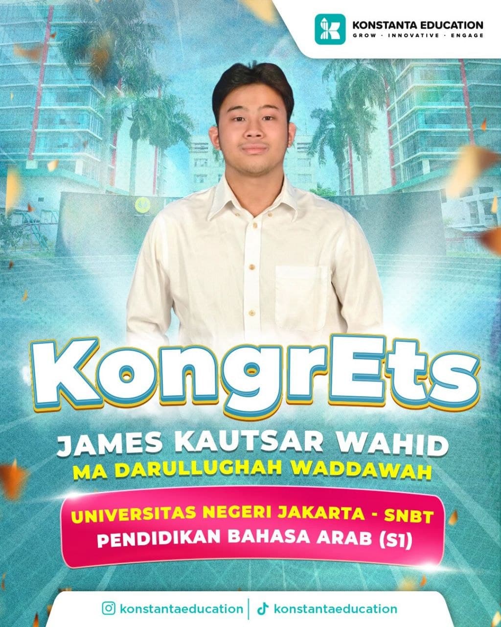 Poster achievement James Kautsar Wahid