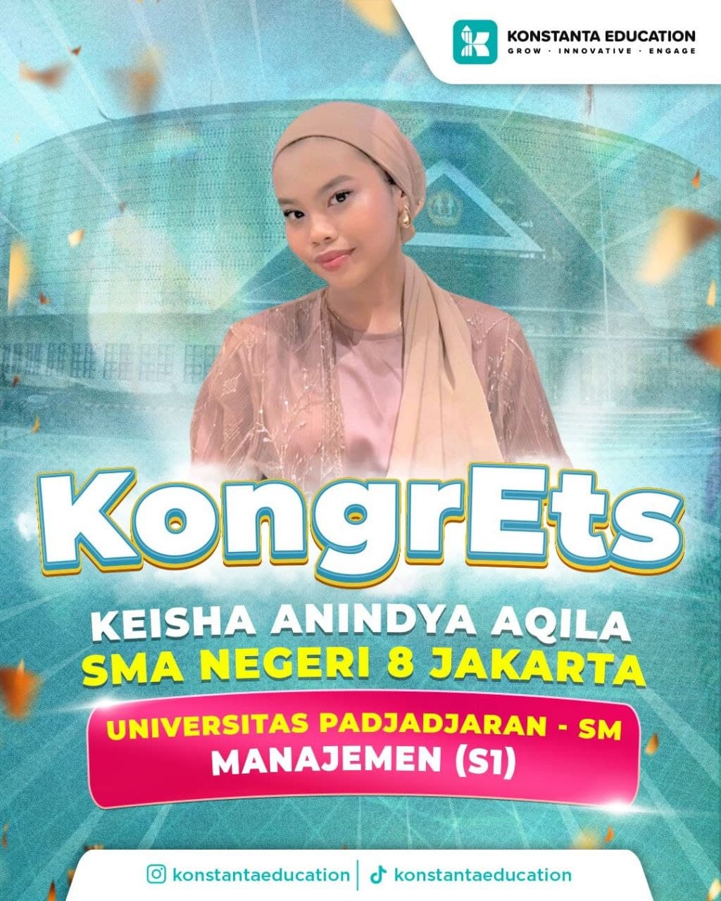 Poster achievement Keisha Anindya Aqila
