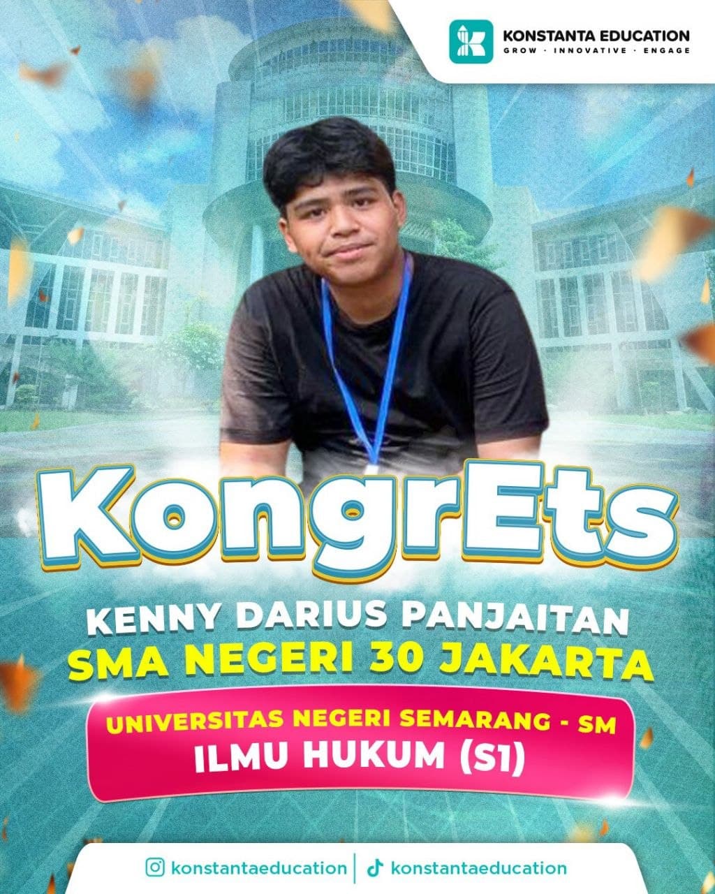 Poster achievement Kenny Darius Panjaitan