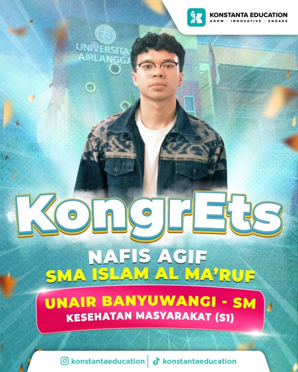 Poster achievement Nafis Agif