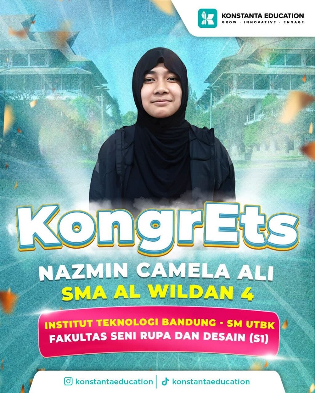 Poster achievement Nazmin Camela Ali