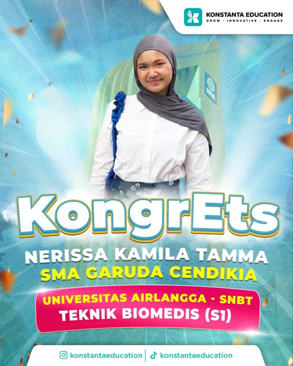 Poster achievement Nerissa Kamila Tamma