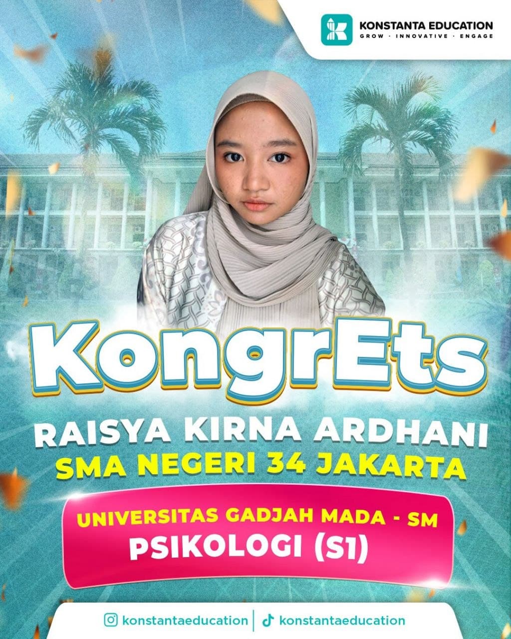 Poster achievement Raisya Kirna Ardhani